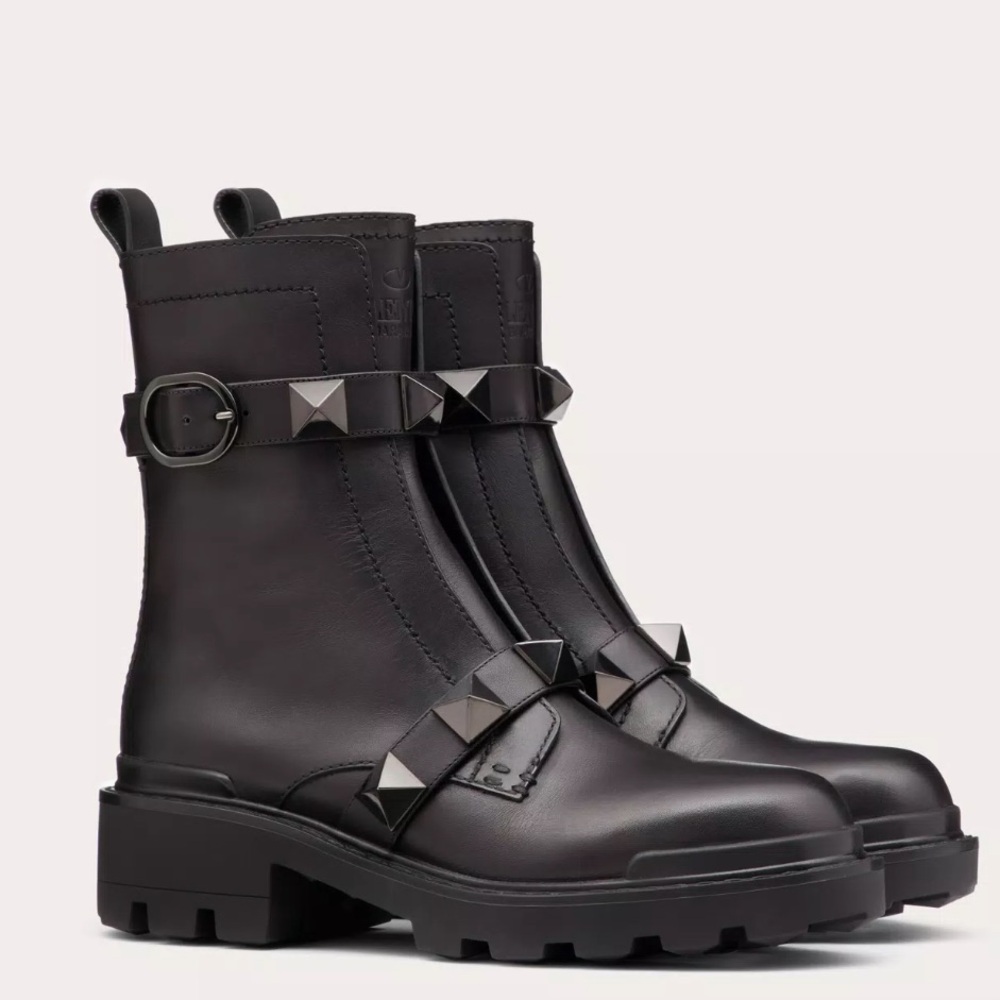 Valentino Garavani Roman Stud Combat Boot